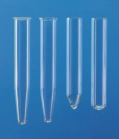 Centrifuge tube, AR-Glas, 13 ml
round bottom, rimless, ungrad., h. 98 mm
dia.
