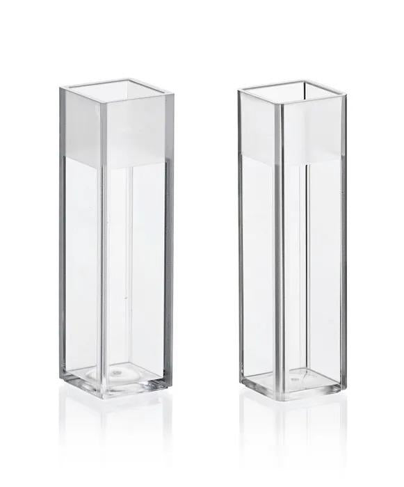 Cuvette four clear sided macro UV-trsp.
cavity numb.ass.filling vol. 2,5 ml 500