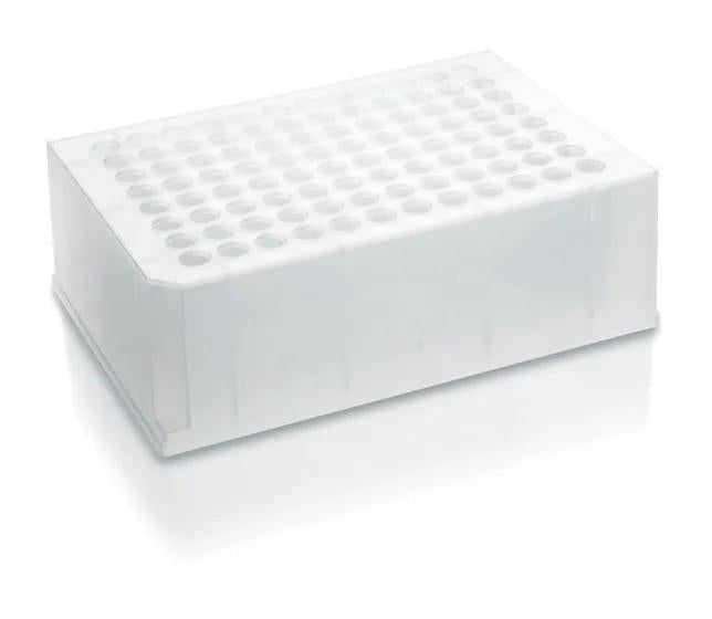 Deep well plate, 96-well, stackable
1,1 ml, PP, pack of 24
BIO-CERT® PCR QUALI