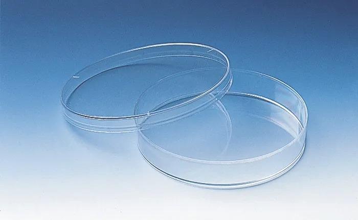 Disposable petri dish, PS, with lid
lid dia. 94 mm overall h.16 mm with vent