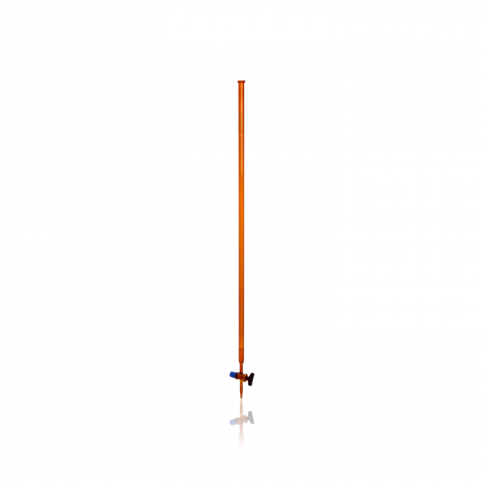 DURAN® burette, amber glass, conformity certified, white print, main points rin