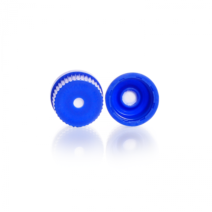 DURAN® Membrane screw cap, GL 32, PP, blue, for DURAN® laboratory glass Glass B