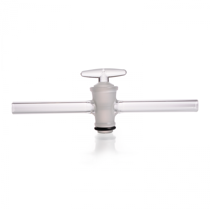 DURAN® Single way stopcocks, complete with DURAN® key with groove, bore 10 mm,