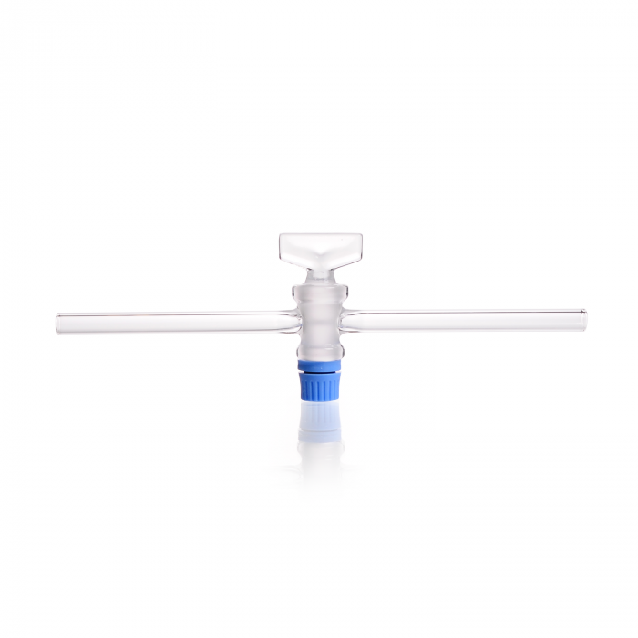 DURAN® Single way stopcocks, complete with SBW key, bore 6 mm, NS 18.8, "side a