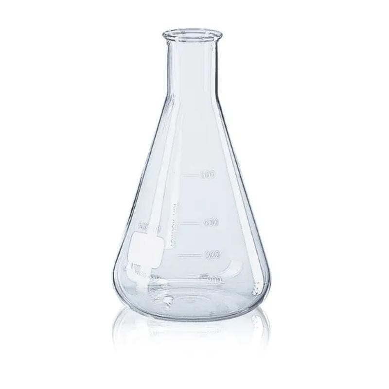 Erlenmeyer flask, narrow neck, Boro 3.3
50 ml, with beaded rim and graduation