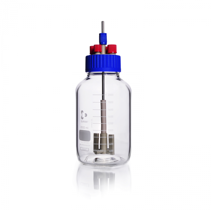 GLS 80 stirred reactor, incl. 1000 ml GLS 80 bottle, GL 14 PP screwing, 2 x GL