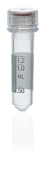 Microtube, PP, tamper-evident screw cap
2,0 ml, round bottom, sterile, graduate