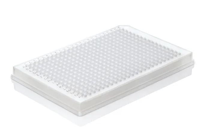 PCR-plate 384-well, Rigid Frame, PC/PP
frosted full skirt. Low Profile, 50 pcs