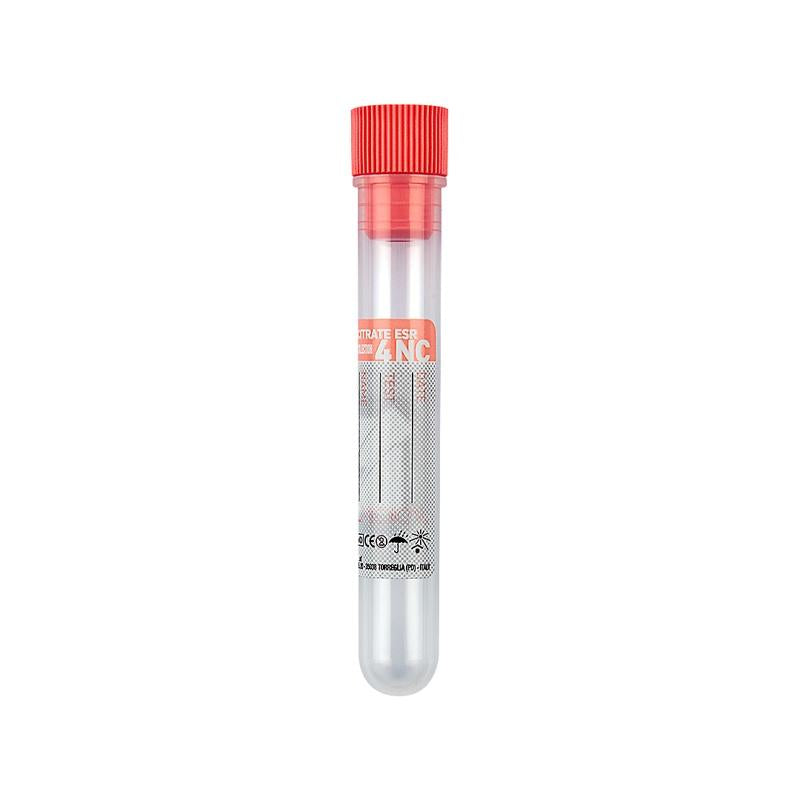 Promed ® test tube 12x86 mm with 0,4 ml of Sodium Citrate (3,8 %) pink cap for 1