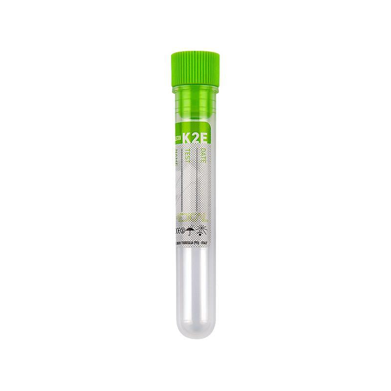 Promed ® test tube 12x86 mm with K2 EDTA x 5 ml of blood light green cap