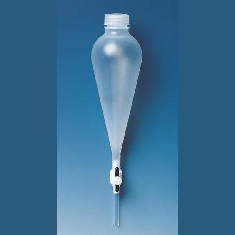 Separating funnel, PP
500 ml, screw cap PP, con.PTFE-stopcock
resistant to st