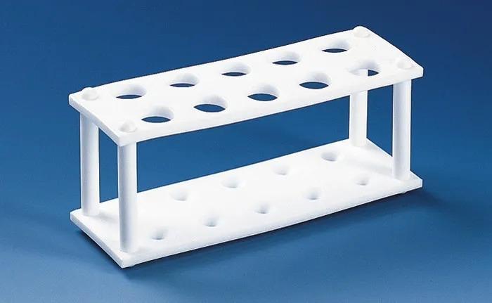 Test tube rack, PTFE
f. 10 tub. up to dia.19 mm 180x60x70 mm