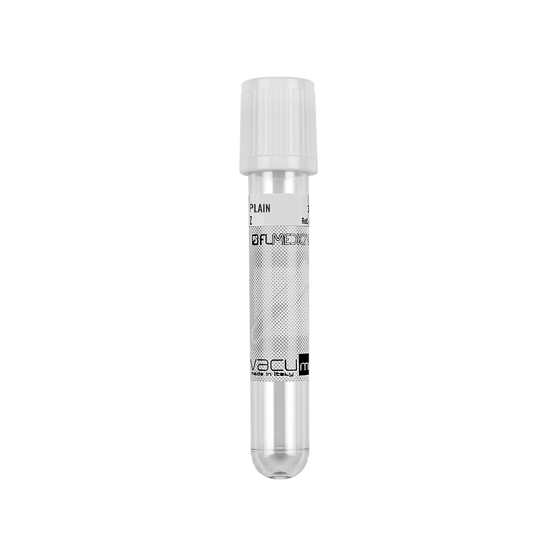Vacumed® 13x75 mm no additive x 4 ml, white cap, sterile