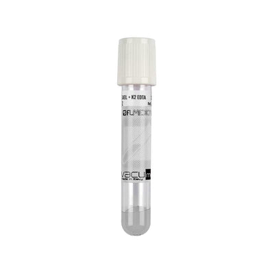 Vacumed® 16x100 mm with Gel Separator + K2 EDTA x 8 ml of blood, pearlescent cap