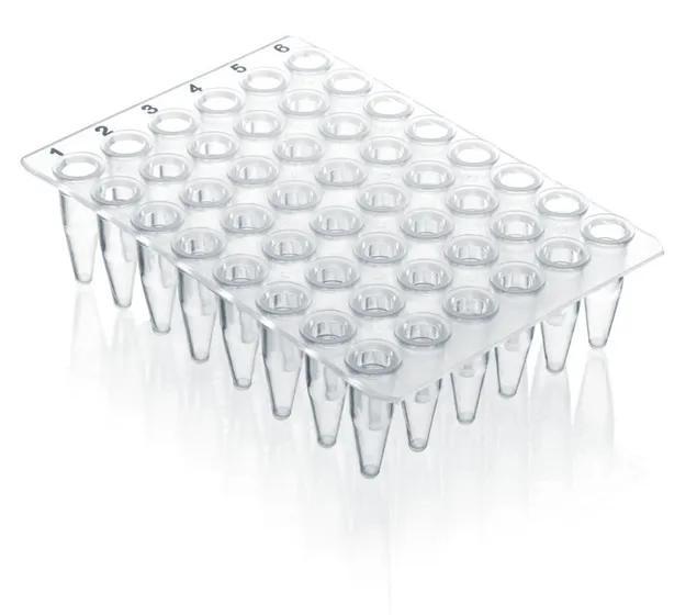 48-well PCR plate, thin-walled
0,2 ml, no skirt elev.wells f.qPCR 20 p.
colorl