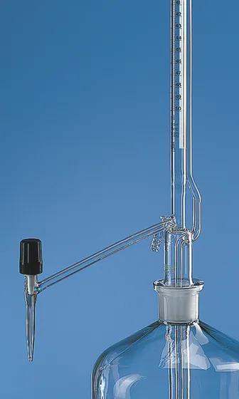 Auto.burette Pellet SILBERBRAND cl.B
10 ml:0.02 ml, Boro 3.3 clear, lateral
va