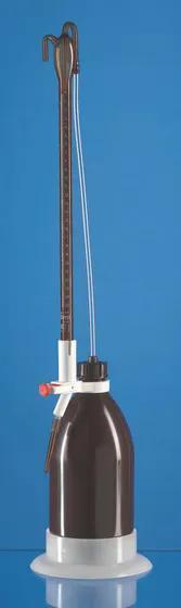 Auto.burette Schilling SILBERBRAND
25 ml:0,1 ml, Boro 3.3 amber, grad. white
i