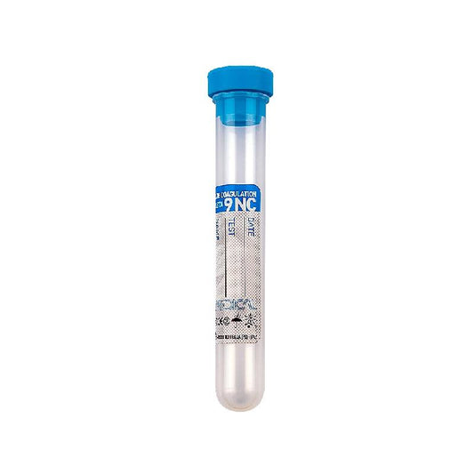 Automed ® test tube 13x75 mm with 0,2 ml of Sodium Citrate (3,2 %) pierceable li