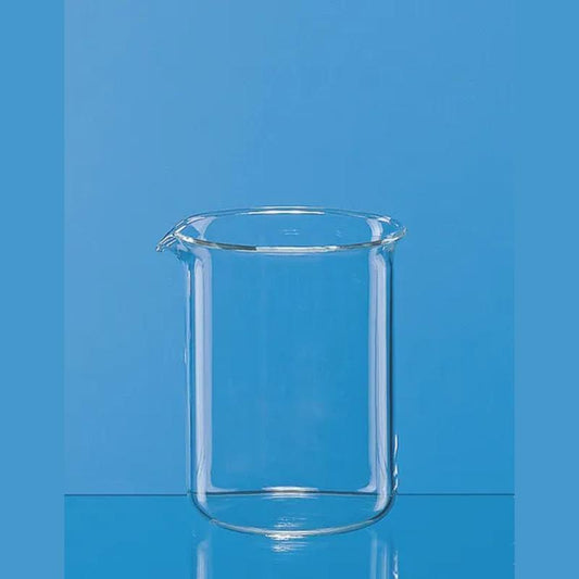 Beaker, low form, Boro 3.3
  10 ml, without graduation, with spout
dia.  26 mm