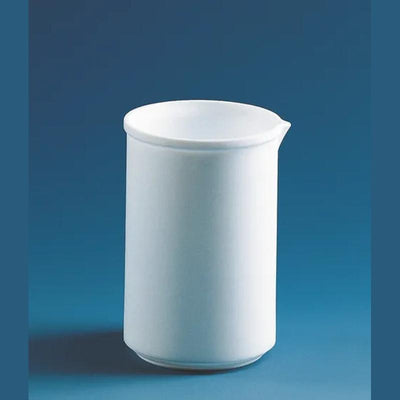 Beaker, low form, PTFE
 500 ml, without graduation, with spout
with reinforced