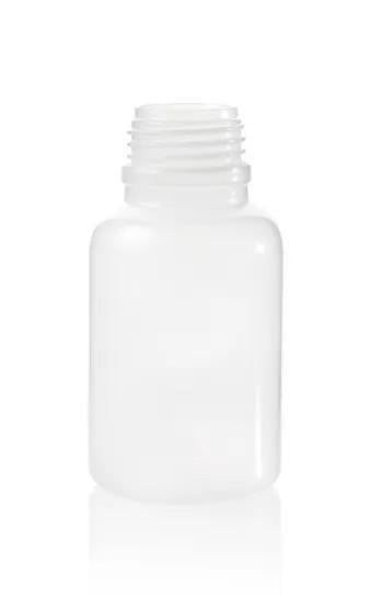 Bottle, 100 ml, PE-LD, wide neck, GL 32
white, without closure 129208