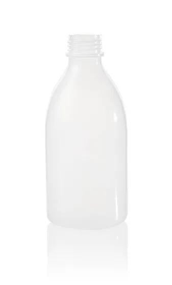 Bottle, 500 ml, PE-LD, narrow neck GL25
white, without closure, suitable
for c