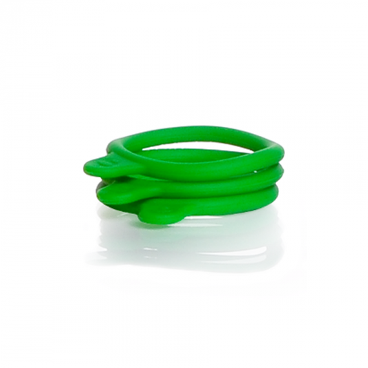 Bottle Tag, for GL 45 DURAN® media Glass Bottles Bottle Tag, Green Silicone