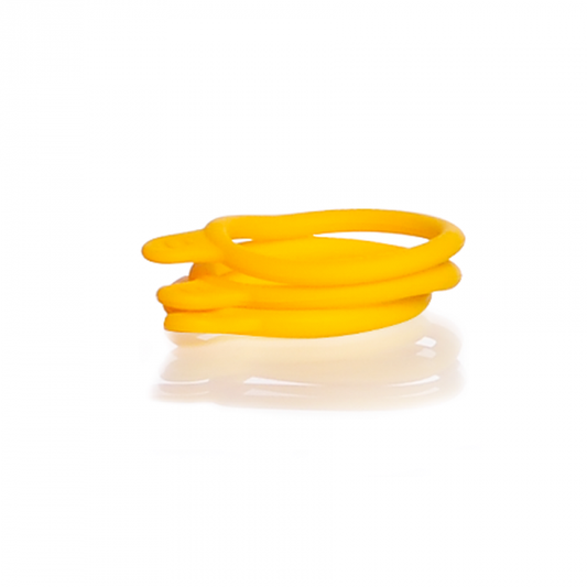 Bottle Tag, for GL 45 DURAN® media Glass Bottles Bottle Tag, Yellow Silicone