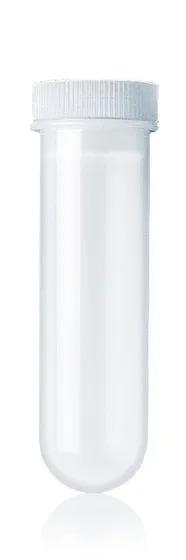 Centrifuge tube, PP, cylindrical
 48 ml 30x100 mm  w.rim without stopper
RCF m