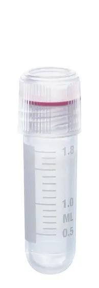 Cryogen. tube PP y-ster. screw cap PP
2   ml ext. thread 12,5x47 mm round
O-ri