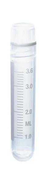 Cryogen.tube PP y-ster. screw cap PP
4   ml int. thread 12,5x70 mm round
O-rin