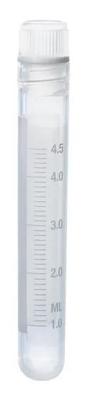 Cryogen. tube PP y-ster. screw cap PP
5   ml int. thread 12,5x90 mm round
O-ri
