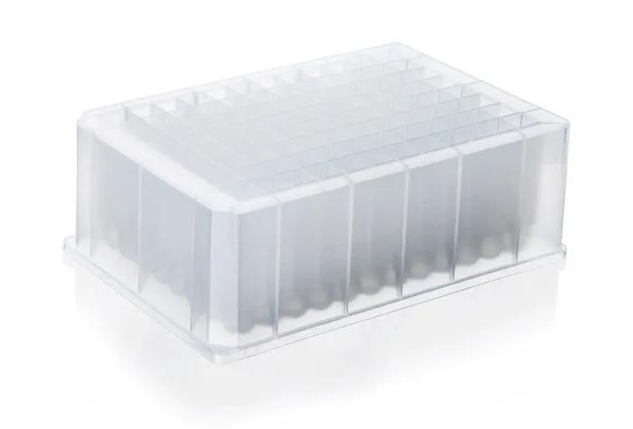 Deep well plate, 384-well, stackable
300 µl, PP, pack of 48
BIO-CERT® CERTIFIE