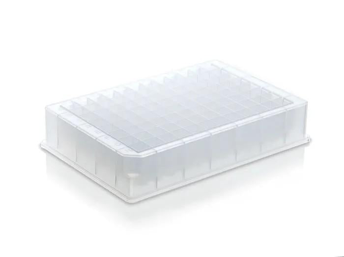 Deep-well plate 96-well, low profile
1 ml, PP, U-bottom, 50 pcs.
well shape sq