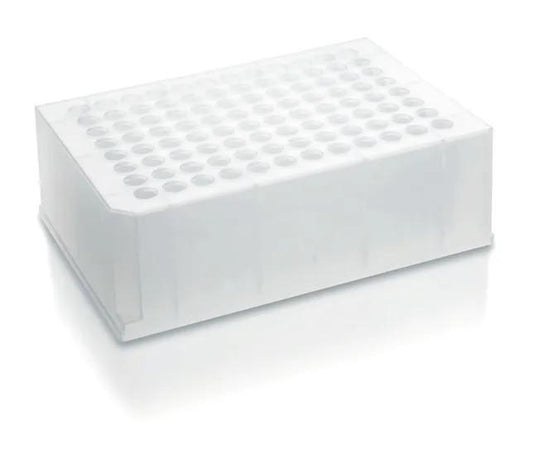 Deep well plate, 96-well, stackable
1,1 ml, PP, pack of 24
BIO-CERT® PCR QUALI