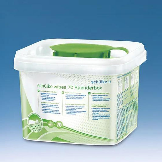 Dispenser box f. Schulke WIPES 70, empty
for 70 tissues, 230 x 280 mm
PAK = 5