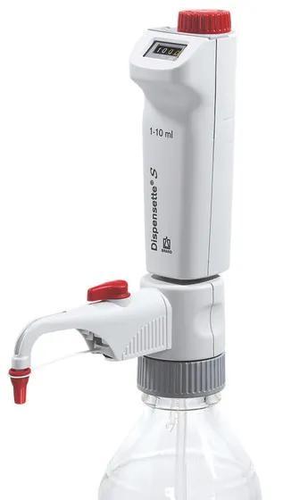 Dispensette® S, Digital, DE-M
 0,5 - 5 ml, without recirculation valve
subdivi