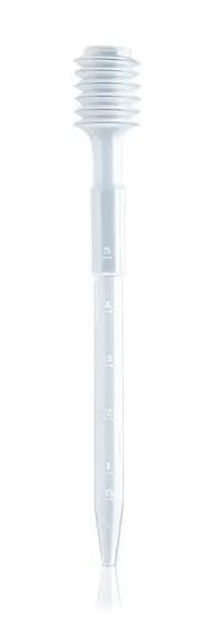 Dropping pipette, PE-LD
approx. 5,0 ml, l. 194 mm, graduated
with integral bel