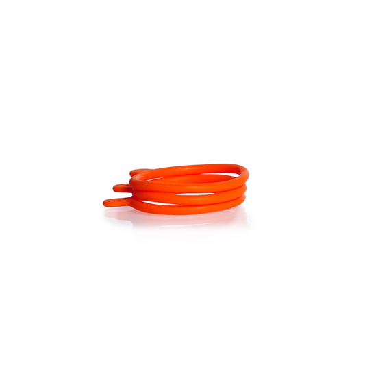 DURAN GL 56 Bottle Tag, Orange Silicone