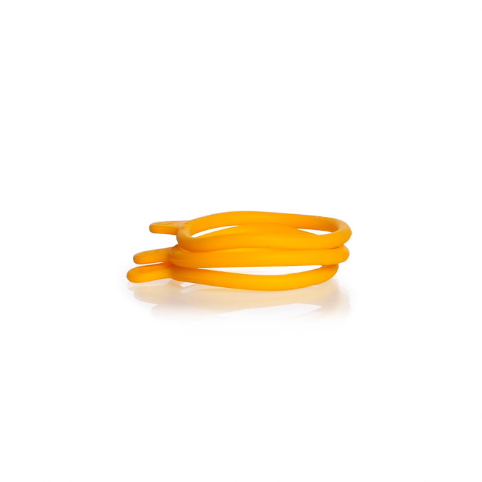 DURAN GL 56 Bottle Tag, Yellow Silicone