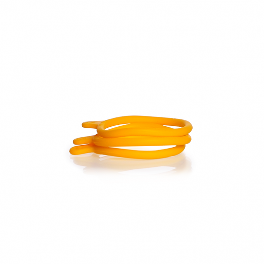 DURAN GL 56 Bottle Tag, Yellow Silicone