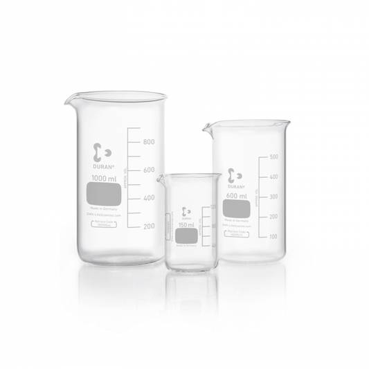 DURAN® Beaker, tall form with graduation and spout, 3000 ml