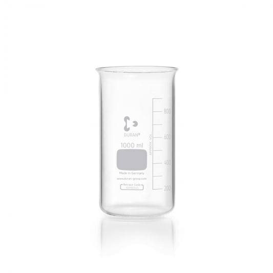 DURAN® Beaker, tall form with graduation without spout, 1000 ml