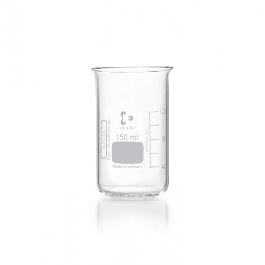 DURAN® Beaker, tall form with graduation without spout, 150 ml
