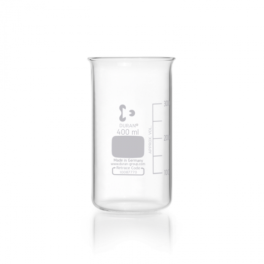 DURAN® Beaker, tall form with graduation without spout, 400 ml