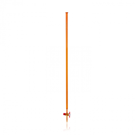 DURAN® burette, amber glass, conformity certified, white print, main points rin