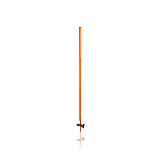DURAN® burette, amber glass, conformity certified, white print, main points rin
