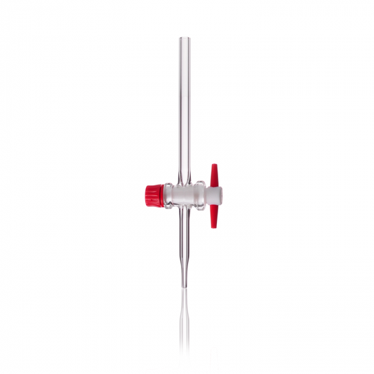 DURAN® burette stopcocks, straight, complete with PTFE-keys, NS 12.5