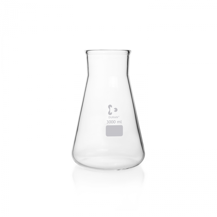 DURAN® conical flask, wide neck, Erlenmeyer shape, 5000ml