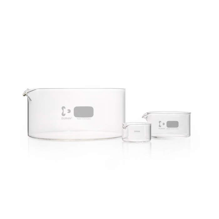 DURAN® Crystallizing dish, with spout, with print, 20 ml